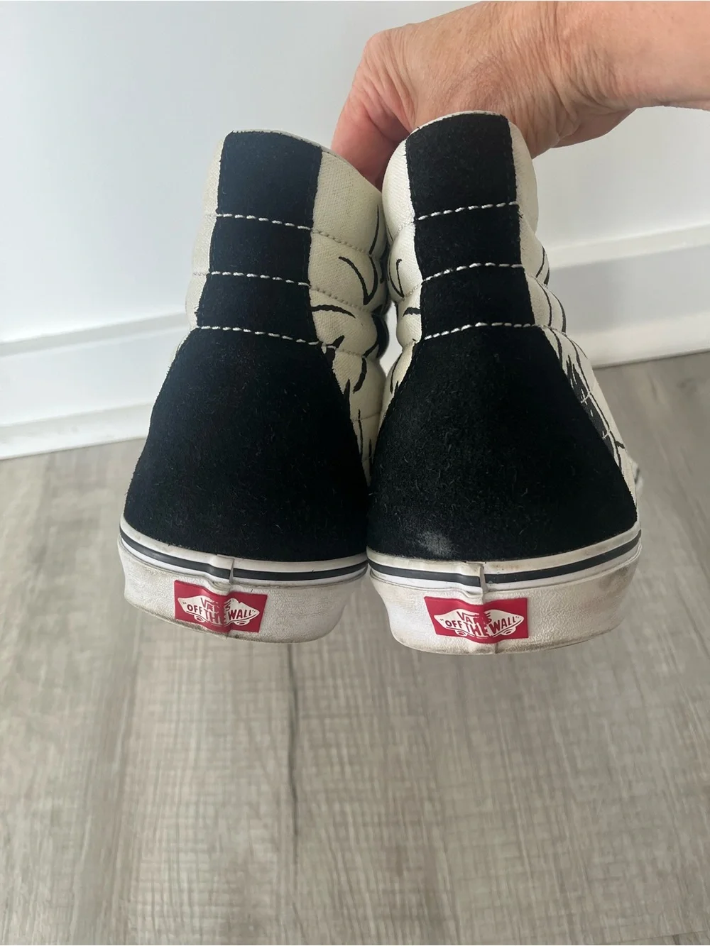 Vans Peanuts SK8-HI Reissue Joe Cool Snoopy Woodstock Black White Mens Size 16